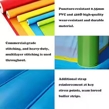 Outdoor Indoor Bounce House Inflatable with Slide for 5-12 12ft x 9ft x 8ft Jump House with Blower Durable Polyester Fabric